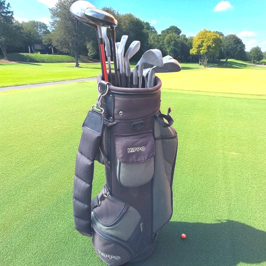 Full Golf Set. Woods, Irons, Putter,  Bag. New Grips. See Description.