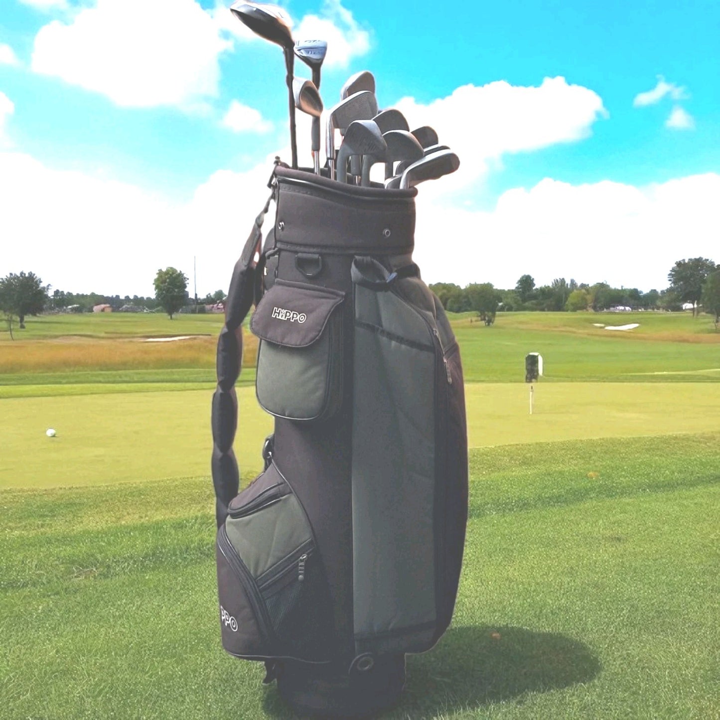 Full Golf Set. Woods, Irons, Putter,  Bag. New Grips. See Description.