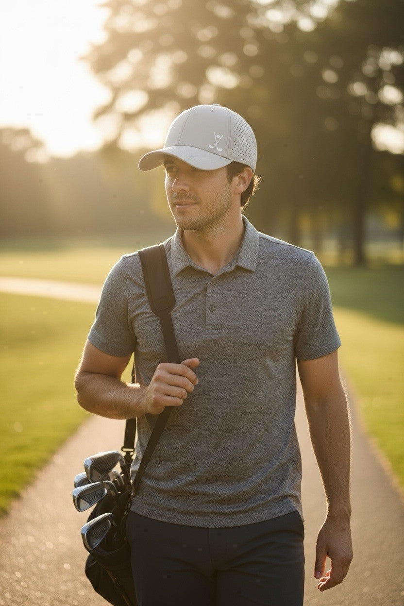 Golf Hat Cap Quick Dry Sun Protection Mesh Baseball Cap Style FREE DELIVERY