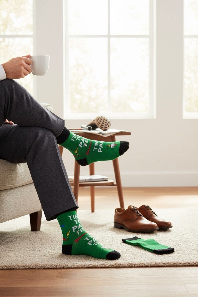 Golf Socks Patterned Novelty Golf Gift Lover Par Tee FREE DELIVERY