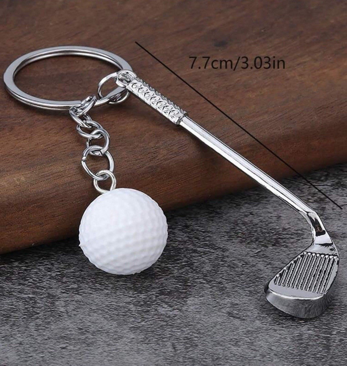 Golf Keyring Gift Keychain Golf Lover Golf Ball Club Pendant FREE DELIVERY