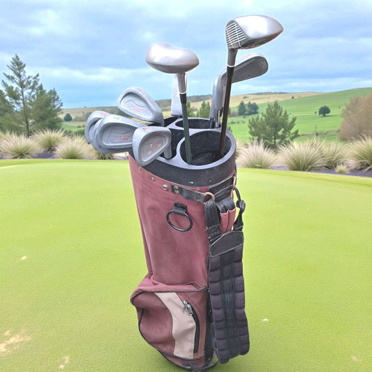 Full Tour Golf Set. Woods, Irons, Putter,  Bag. New Grips. See Description.