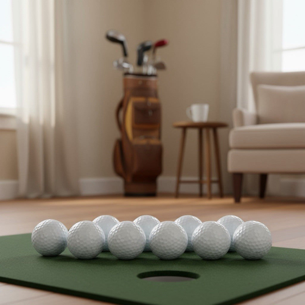 10pcs Practice Golf Balls Foam White Indoor Outdoor FREE DELIVERY