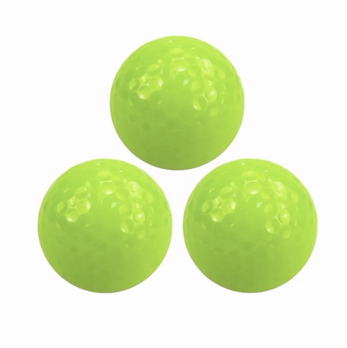 3PCS Glow In The Dark Golf Balls Winter Driving Range Easy Light Absorbing