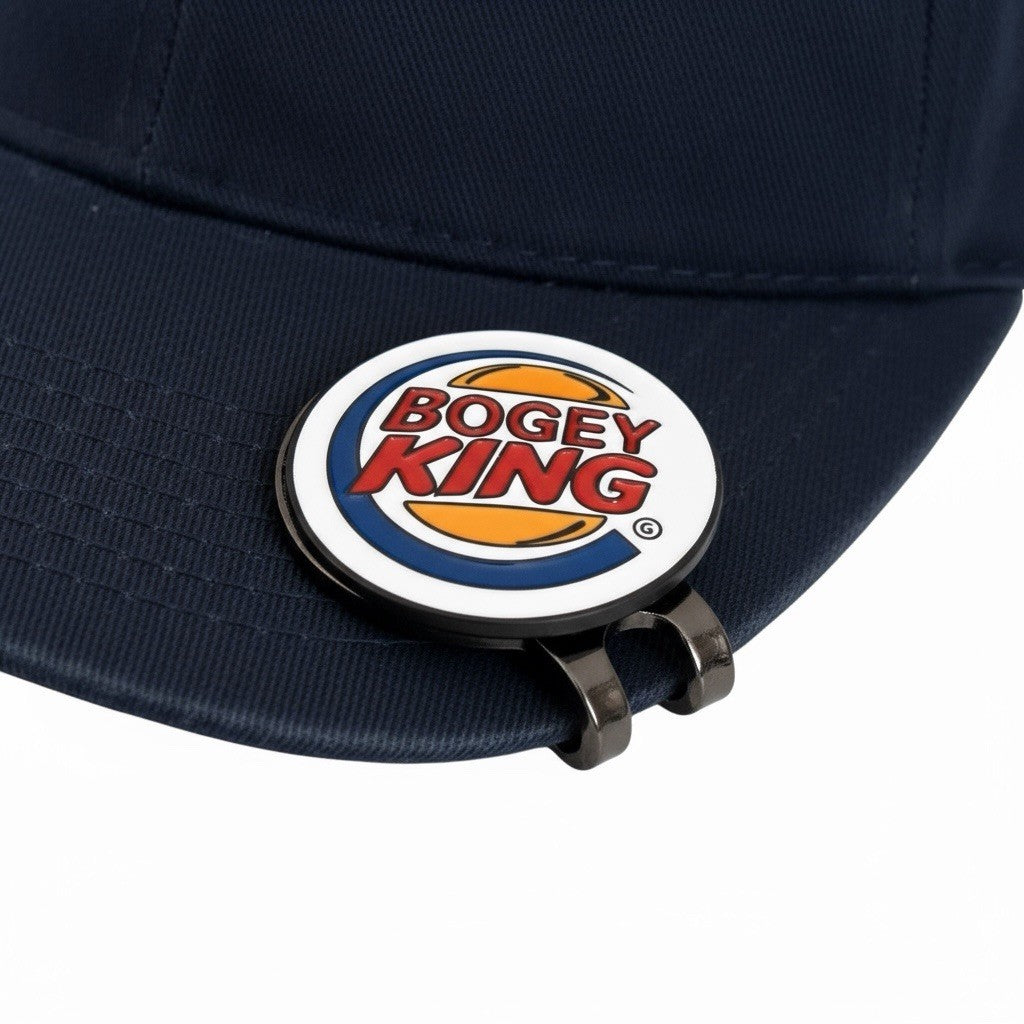 Golf Magnetic Hat Clip Ball Position Marker Bogey King Round Coín Design