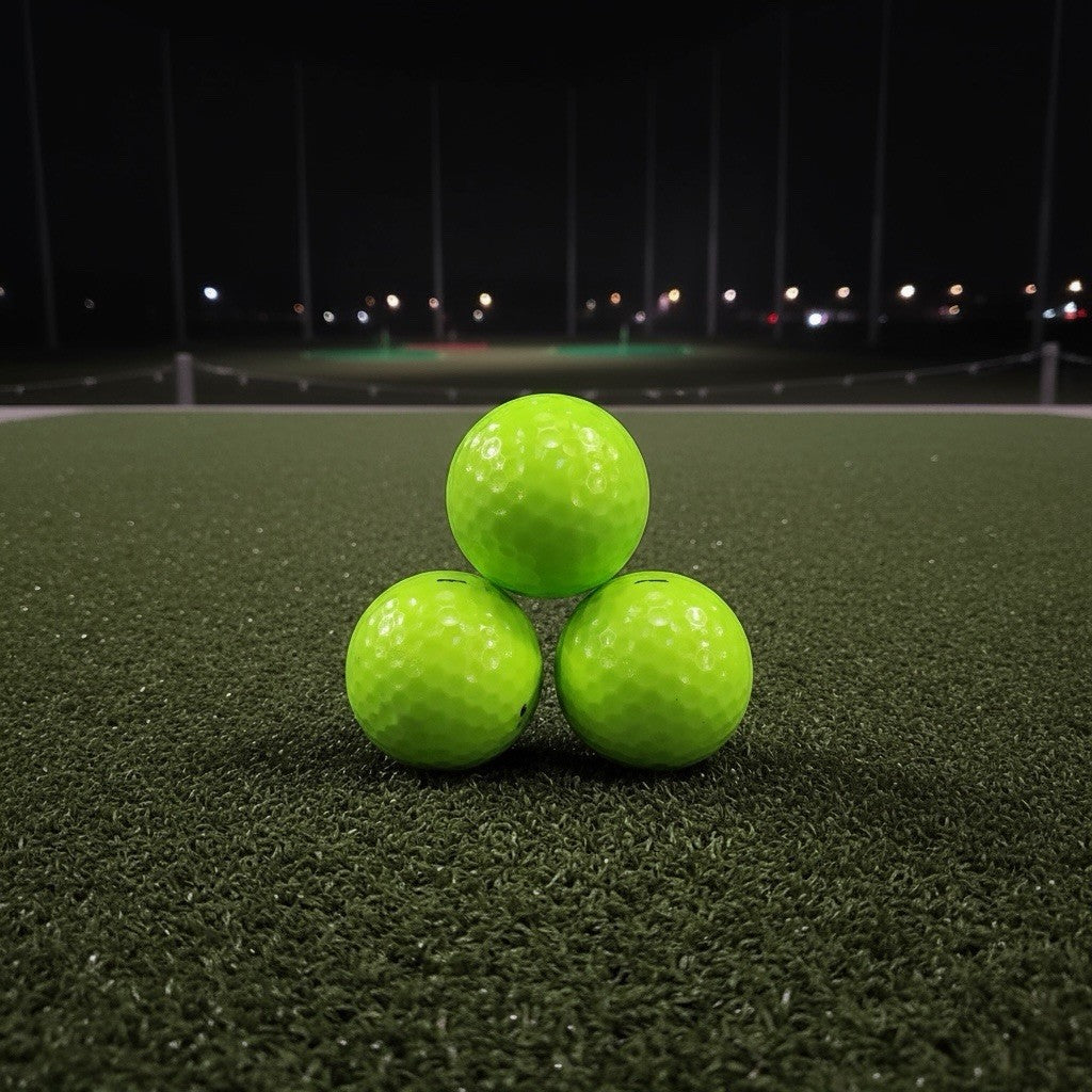 3PCS Glow In The Dark Golf Balls Winter Driving Range Easy Light Absorbing