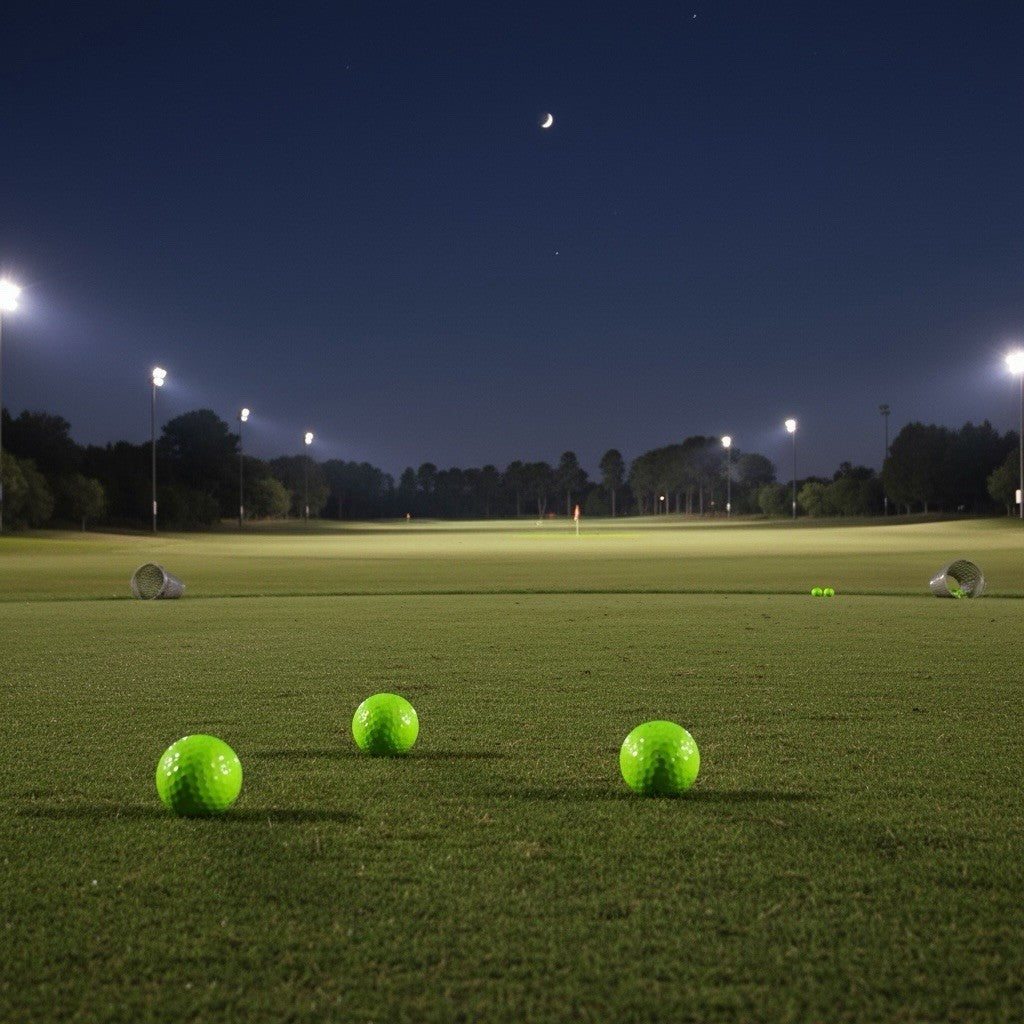 3PCS Glow In The Dark Golf Balls Winter Driving Range Easy Light Absorbing