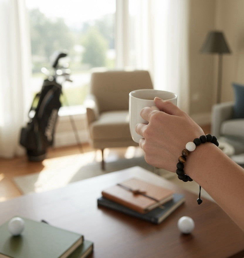 Lucky Golf Bracelet Golf Gift Tigereye Matte Accessories Luck Protection