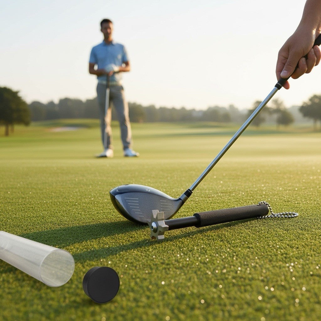 Golf Club Groove Sharpener Tool Accessories Cleaning 6 Sizes In 1 With Case