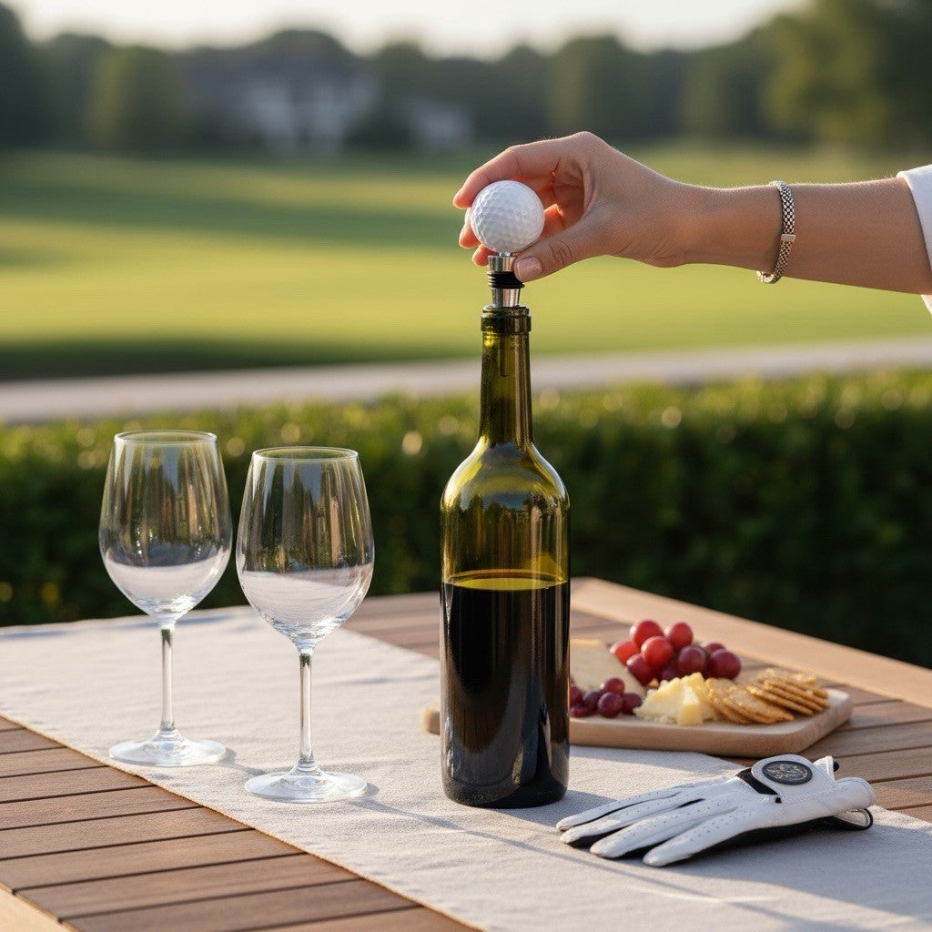 Golf Ball Wine Stopper Bottle Top Golf Gift Homeware High Quality