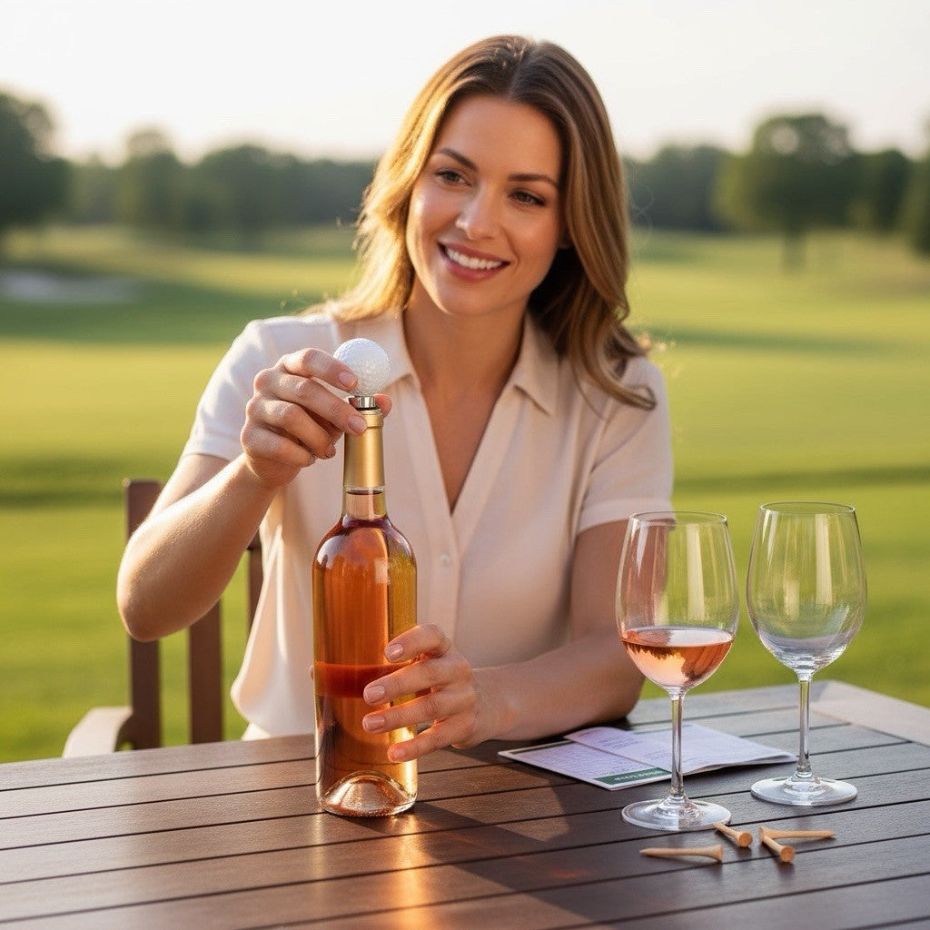 Golf Ball Wine Stopper Bottle Top Golf Gift Homeware High Quality